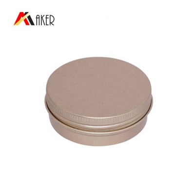 80ml Gold Aluminum Can Empty Cosmetic Aluminum Cream Jar