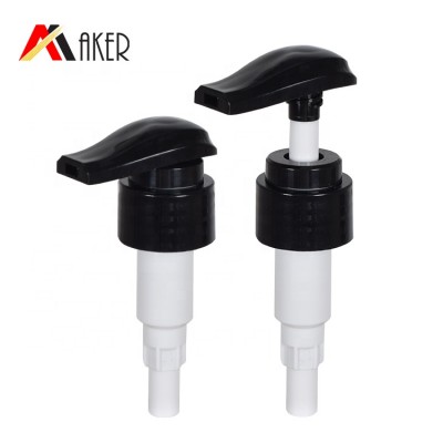 New wholesale price pp black plastic 28-410 lotion pump for bottle